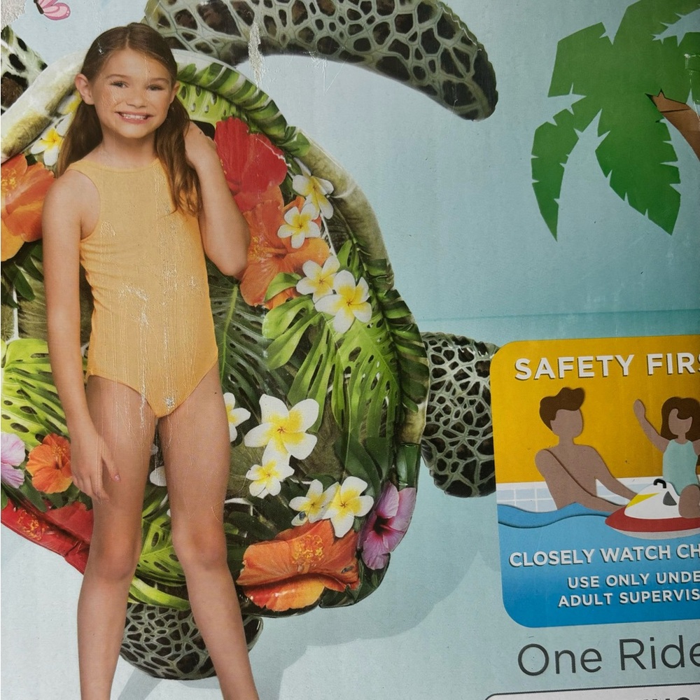 Intex Realistic Sea Turtle Ride-On*Pool Inflatable Float Water Toy* New Sealed - Picture 4 of 4